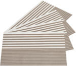 4-Home Suport farfurie Stripe bej, 30 x 45 cm, set 4 buc