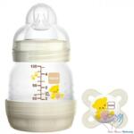 MAM Anti-Colic 130 ml-es cumisüveg + AJÁNDÉK MAM Start játszócumi - Bézs róka