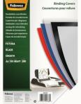 Fellowes Futura spirálozó hátlap, fekete műanyag, A4, 280 mikron, 100db/csomag (IFW54766)