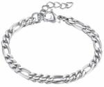 Elegance Figaro nemesacél karlánc ezüst fazonban 16-20 cm hosszú 6 mm széles (4578965)