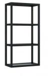 AREZZO design design MONTEREY Függőpolc üveggel 40/80 matt fekete (21, 6) AR-168186 (AR-168186)