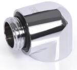 Alphacool Extensie 20mm Alphacool Eiszapfen L-connector 90 grade de la filet exterior G1/4 la filet interior G1/4 - chrom, 17595
