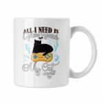  All I need is Video Games and my Cat - Fehér Bögre (238891)