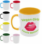  Vegán csajszi - Színes Bögre (353023)