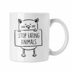  Stop eating animals - Fehér Bögre (918188)