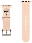 Karl Lagerfeld Apple Watch Series1/2/3/4/5(42/44mm) Karl Lagerfeld Karl Head szíj, rózsaszín - KLAWLSLKP