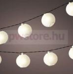 Lumineo Kültéri hálózatos lampionfüzér fehér 9, 5m, 20 LED (40101381)