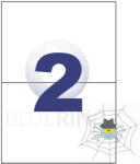 Bluering Etikett címke, 210x148mm, 100 lap, 2 címke/lap Bluering® - spidershop