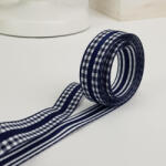  Kétoldalas textil szalag 1, 5cm*2m matrózkék - kosarbolt