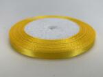 Sárga szatén szalag 6mm x 22méter - kosarbolt