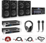 Electronic-Star eStar Bass-Party Pro, sistem DJ, set, 2 x amplificator PA, mixer DJ, 4 x subwoofer (4x211+21733+2x34287) (4x211+21733+2x34287)
