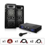 Electronic-Star SET PA DJ "DJ-25" Amplificator-Difuzoare-Microfon 1600W (PL-1181-4795) (PL-1181-4795)