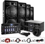 Electronic-Star Set DJ PA „Bass First Pro Bluetooth, 2 x amplificator, 4 x boxe, mixer, 4000 W (Bass-First-Pro-BT) (Bass-First-Pro-BT)