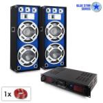 Electronic-Star PA Set Blue Star Series "Beatsound Bluetooth MP3" 1500W (PL-10869-3102) (PL-10869-3102)