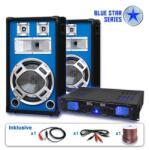 Electronic-Star Set Blue Star PA Seria "Basskick" 1600 W, 1 amplificator și 2 difuzoare (BS-Basskick) (BS-Basskick)