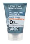 L'Oréal Men Expert Magnesium Defence Face Wash gel demachiant 100 ml pentru bărbați
