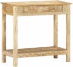 vidaXL Masă consolă, 80 x 35 x 74 cm, lemn masiv de mango (320379)