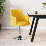 vidaXL Scaun de bar, galben muștar, material textil (339393)
