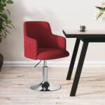 vidaXL Scaun de bar, roșu vin, material textil (339394)