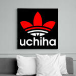 printfashion Uchiha (Adidas logo) - Vászonkép - Fekete (6653820)