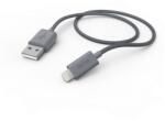 Hama Cablu de date Hama 00187225, USB Tip A - Lightning, 1m, Grey (00187225)
