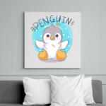 printfashion Kis pingvin - Vászonkép - Fehér (6636070)
