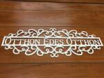  Fa - "Otthon Édes Otthon" tábla fehér 50cm