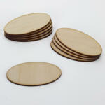  Natúr fa - Ovál táblák 4x8cm 10db/csomag - kosarbolt