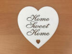  Fa - "Home Sweet Home" szív fehér 10cm