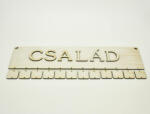  Natúr fa - Család ünnepi tábla 11x45cm