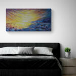 Modern Art Naplemente - modern, absztrakt olajfestmény