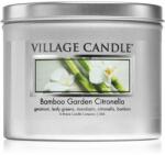 Village Candle Bamboo Garden Citronella lumânare parfumată în placă 311 g