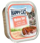 Happy Cat Minkas Duo - Baromfi és lazac 12x100g - petpakk