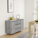vidaXL Servantă cu 3 sertare, gri sonoma, 120x41x75 cm, PAL (813063) Comoda