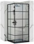 Rea Cabina de dus patrata Rea Concept cu usi glisante 80x80 negru mat (5902557366965)