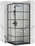 Rea Cabina de dus patrata Rea Concept cu usi glisante 90x90 negru mat (5902557366972)