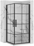 Rea Cabina de dus patrata Rea Rubik cu usi pivotante 80x80 negru mat (5902557351732)