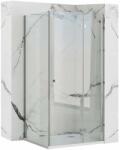 Rea Cabina de dus dreptunghiulara Rea Madox U cu usa batanta 80x100 crom (5902557330492)