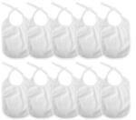 Lorelli Set 10 bavete bumbac, rezistente la apa, white, alb Bavata