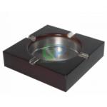 Horecano Дървен пепелник с метална основа 14x14x3, 5см CN-(0700) - Horecano (01981181)