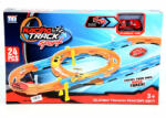 Magic Toys Super Track 24db-os versenypálya szett spirállal és hátrahúzható autóval 1/64 (MKK583746) - jatekshop