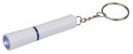 Kulcstartó LED lámpával, fém 12 x o 1, 3(2, 3) cm, fehér