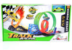 Magic Toys Track Racing: 360°-os dupla szuper hurok versenypálya 1db kisautóval 1/64 (MKK332124)
