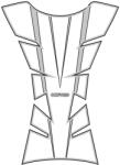 Oxford Tankpad protecție rezervor OXFORD SHEER ARROW Silver (OX-OX542)