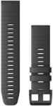 Garmin Curea Garmin QuickFit 22mm, de silicon, gri închis, cataramă gri (Fenix 7/6/5, Epix 2 etc. )