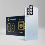 Alphajack Samsung Galaxy S21+ Plus kamera lencse védő üvegfólia fekete Alphajack 1db