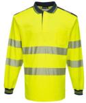 Portwest PW3 Hi-Vis hosszú ujjú pólóing (T184YNRL) - grandis