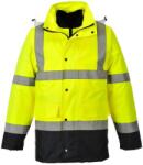 Portwest Hi-Vis 4 az 1-ben Contrast Traffic kabát (S471YNRM)