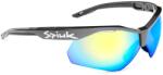 SPIUK - ochelari soare sport Ventix K, 2 lentile de schimb transparent si galben oglinda - rama gri antracit negru (GVEKANEA) - trisport