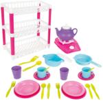 Pilsan Set de servit ceaiul Pilsan Hamarat Three-Tier Dish Rack Bucatarie copii